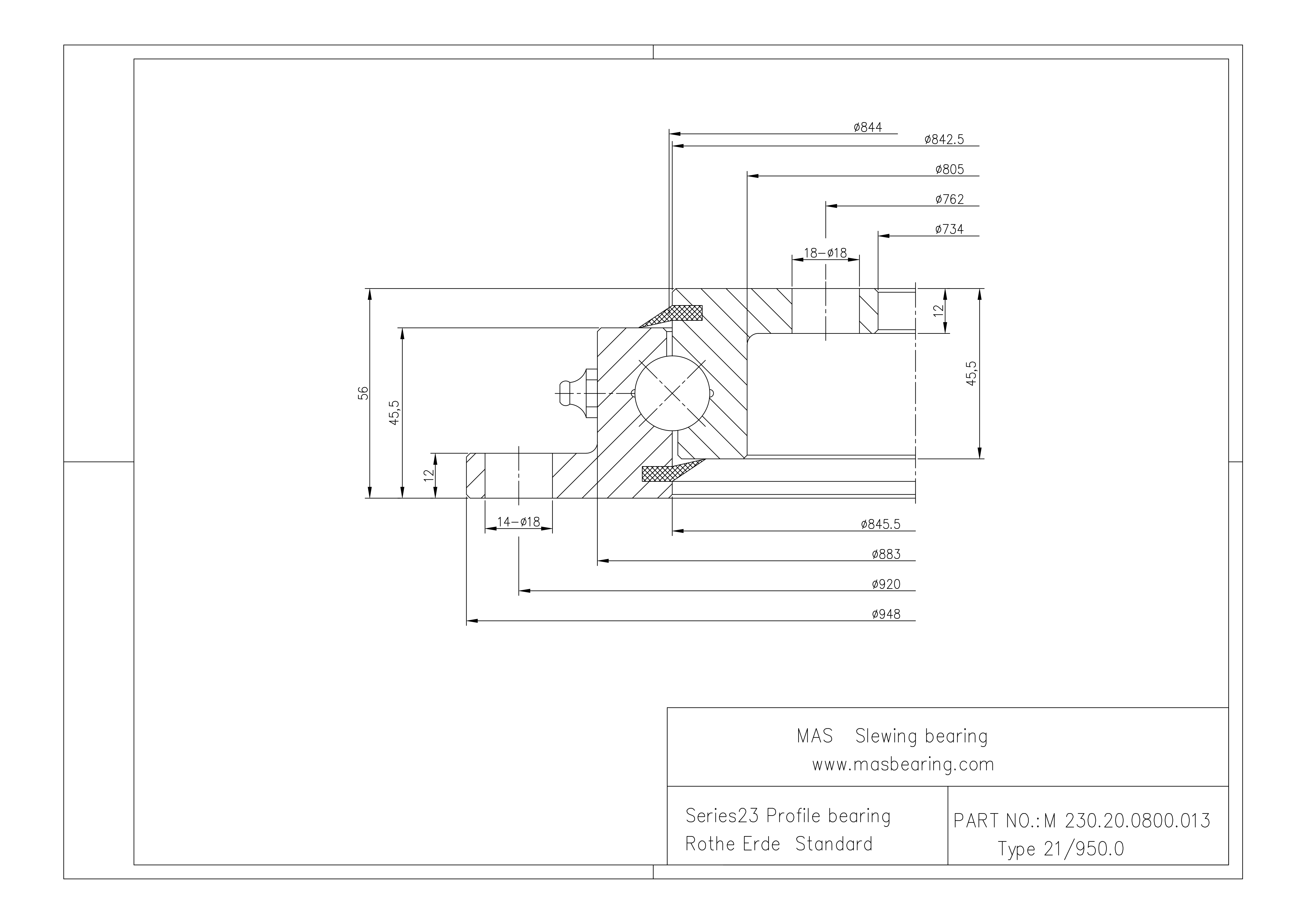 M 230.20.0800.013 Tipo 21/950.0